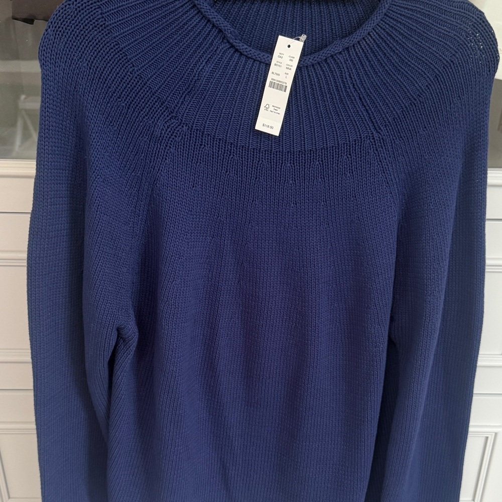 J. Crew Blue Roll neck Sweater